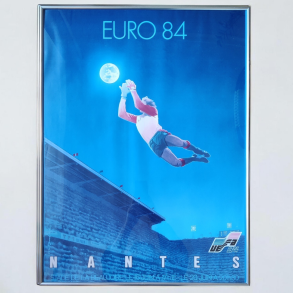 Fransk vintage fodboldplakat, UEFA Euro 84 